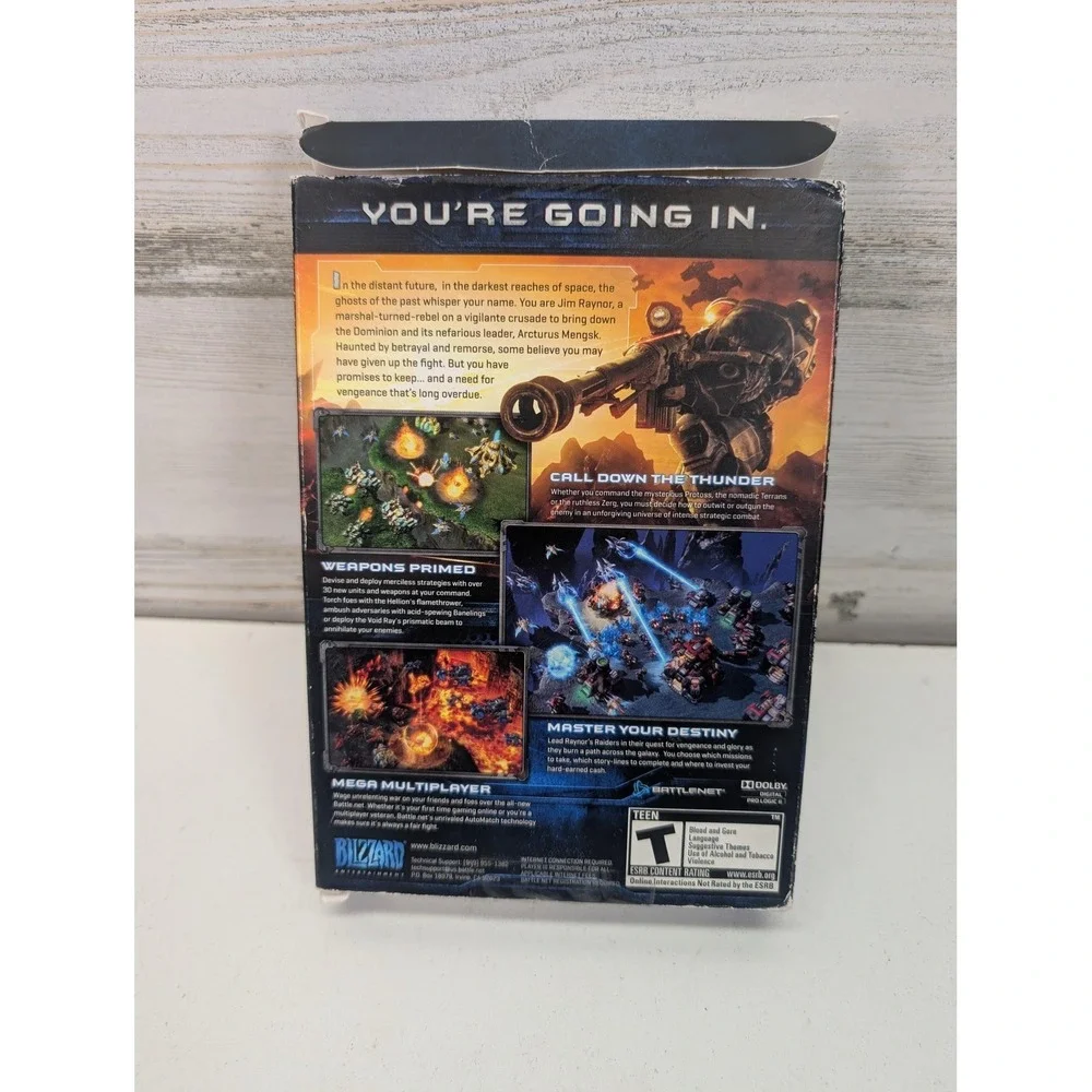 StarCraft II Wings Of Liberty PC Game Blizzard 2010 T Strategy Disc Manual